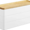 Yamazaki Rin Sieradenorganizer met deksel 3-laags - Wit sieraden organizer - 8 cm breed - Mooier Thuis
