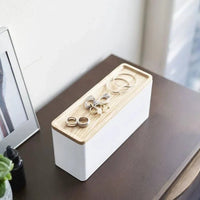 Yamazaki Rin Sieradenorganizer met deksel 3-laags - Wit - afbeelding 2
