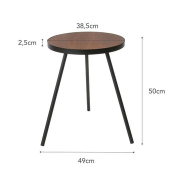 Yamazaki Tower runder Beistelltisch - Schwarz