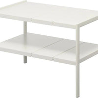 Yamazaki keukenkast-organizer uitschuifbaar 2-laags - wit - afbeelding 2