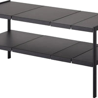 Yamazaki keukenkast-organizer uitschuifbaar 2-laags - Zwart - Mooier Thuis