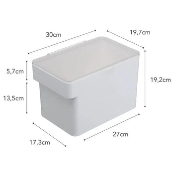 Yamazaki Tower-container voor dierenvoer - wit