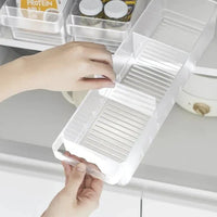 Yamazaki Tower koelkastorganizer met verdelers - wit - afbeelding 2