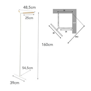 Eckgarderobe am Yamazaki-Turm – weiß