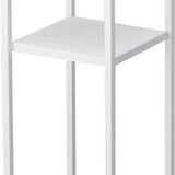 Yamazaki Tower bijzettafel hoog 2-laags - wit - 25 cm breed - Mooier Thuis