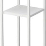 Yamazaki Tower bijzettafel hoog 2-laags - wit - 25 cm breed - Mooier Thuis