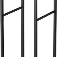 Yamazaki Tower hoge 2-laags bijzettafel - zwart - bestel bij Mooier Thuis