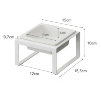 Yamazaki Tower Voerbak enkel - Wit