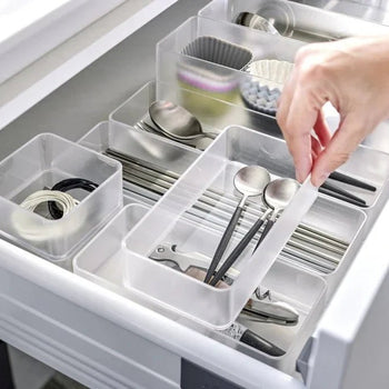 Yamazaki keukenkast-organizer stapelbaar medium - wit