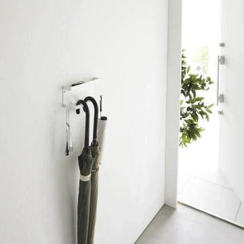 Yamazaki Smart parapluhouder voor aan de wand - wit