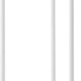 Yamazaki Tower plantenstandaard 2-laags op wielen - wit bloemenstandaard - 25 cm breed - Mooier Thuis