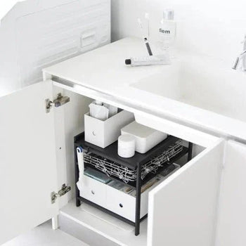 Yamazaki Tower 3-laags keukenkastorganizer - zwart