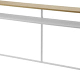 Yamazaki Tower brede 2-laagse wandtafel - wit consoletafel - 21 cm breed - Mooier Thuis