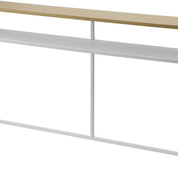 Breiter 2-stufiger Konsolentisch „Yamazaki Tower“ – weiß