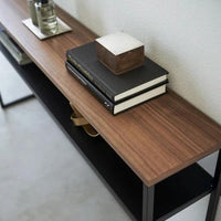 Yamazaki Tower brede wandtafel 2-laags - Zwart - bestel bij Mooier Thuis