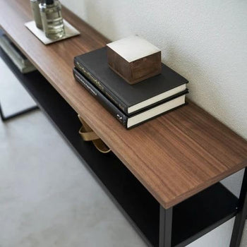 Yamazaki Tower breiter Wandtisch, 2-stufig - Schwarz