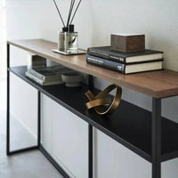 Yamazaki Tower brede wandtafel 2-laags - Zwart