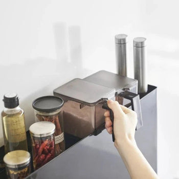 Yamazaki Tower kruidenrek uitschuifbaar 2-laags - zwart