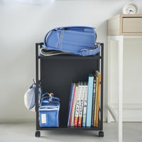 Yamazaki Opbergtrolley 2-laags - Zwart - afbeelding 2