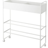 Yamazaki Opbergtrolley met bak - wit - Mooier Thuis