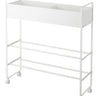 Yamazaki Opbergtrolley met bak - wit - 22 cm breed - Mooier Thuis