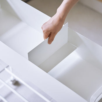 Yamazaki Opbergtrolley met bak - wit
