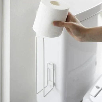 Yamazaki Toilettenpapierhalter mit Filmhaken – Weiß