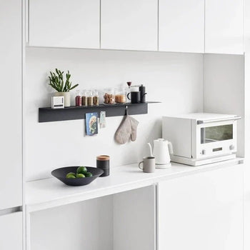 Yamazaki Magnetische wandplank - Zwart 90 cm