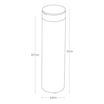 Yamazaki Toren tissuesdoos rond - zwart
