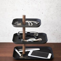 Yamazaki Rin sieradenhouder met draaibare lagen - zwart - afbeelding 2