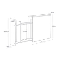 Yamazaki Uitschuifbare badkamerorganizer - wit
