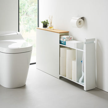 Yamazaki Uitschuifbare badkamerorganizer - wit