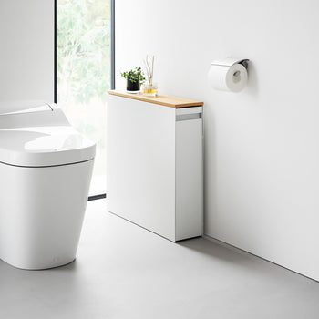 Yamazaki Uitschuifbare badkamerorganizer - wit