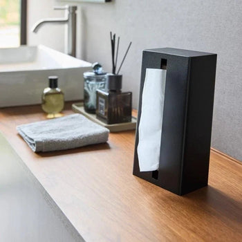 Yamazaki Tower verticale tissuehouder - zwart