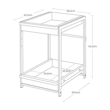 Yamazaki Tower keukenkastorganizer 2-laags - wit