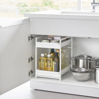 Yamazaki Tower keukenkastorganizer 2-laags - wit