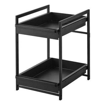 Yamazaki Tower keukenkastorganizer 2-laags - zwart