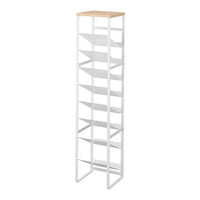 Yamazaki Tower Flessenrek 8-laags - Wit - Mooier Thuis