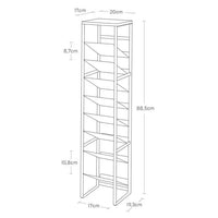 Yamazaki Tower Flessenrek 8-laags - Wit - bestel bij Mooier Thuis