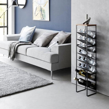 Yamazaki Tower Flessenrek 8-laags - Zwart