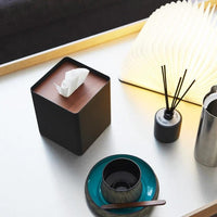 Yamazaki Rin vierkante tissuebox - zwart - afbeelding 2