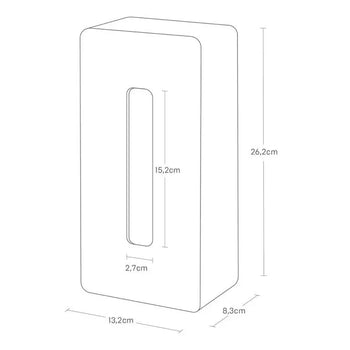 Yamazaki Tower Taschentuchbox-Folienhaken – schwarz