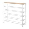 Yamazaki Tower Schoenenrek op wielen 5-laags - Wit - 26 cm breed - Mooier Thuis