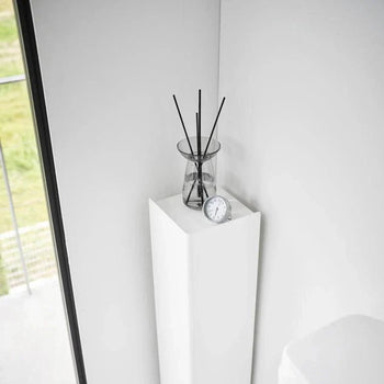 Yamazaki Tower Toilettenpapierhalter auf Rollen, schmal - Weiß