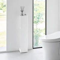 Yamazaki Tower Toiletrolhouder op wielen smal - Wit - bestel bij Mooier Thuis