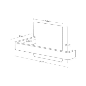 Magnetischer Toilettenpapierhalter Yamazaki Tower – weiß