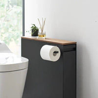 Yamazaki Tower magnetische toiletrolhouder - zwart - bestel bij Mooier Thuis