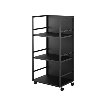 Yamazaki Opbergtrolley 3-laags semi-gesloten - zwart