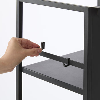 Yamazaki Opbergtrolley 3-laags semi-gesloten - zwart