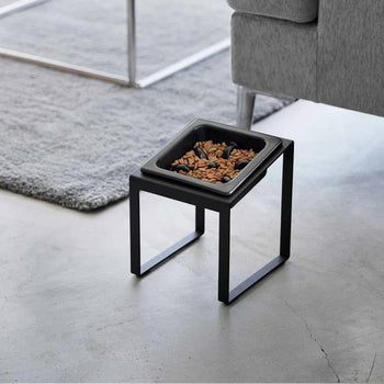 Yamazaki Nooks slowfeeder-voerbak schuin - zwart